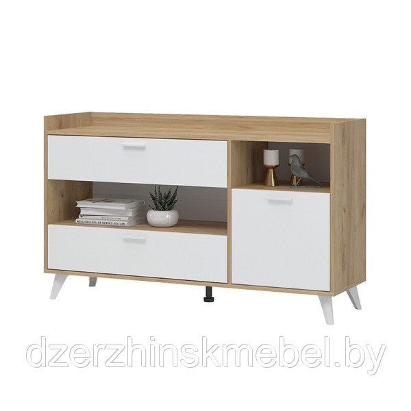 Комод Ирис КМ-02 Дуб крафт золотой/Белый