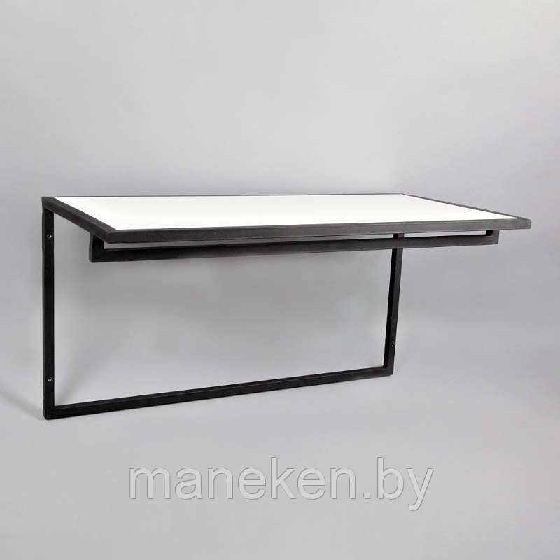 Вешало с полкой на стену НП-02-Л(черн/бел)