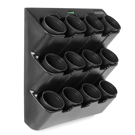 Фитомодуль (вертикальная грядка) BOXSAND 12 АЭРО с круглыми горшками 1л (чёрный), фото 2