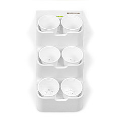Фитомодуль (вертикальная грядка) BOXSAND 6 с круглыми горшками 1л (белый)