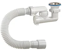 Сифон для поддона Orio 1 1/2"х40 с гибкой трубой 40/50 А-82589