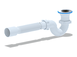 Сифон АНИ для душевого поддона 1 1/2"*40 с гибкой трубой 40/50  E115