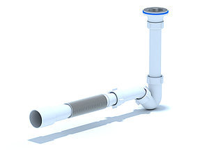 Сифон для биде 1 1/4"*32 с гибкой трубой 32*40/50  BD1016, фото 2