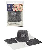 Набор для бани в пакете ГлавБаня "Сауна" (шапка, коврик)