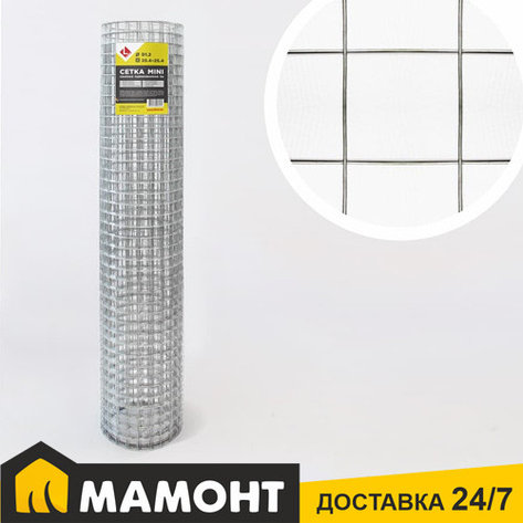 Сетка сварная оцинкованная LIHTAR МИНИ (1.4 мм, 25,4 x 25,4 мм) 1 x 5 м, фото 2