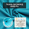 Уличная штора для беседки Петли на липучках 140×220 Бирюзовый, фото 6