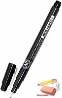Ручка капиллярная Pentel Pointliner, 0,3 мм., черная, арт.S20P-3A