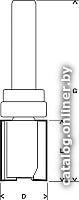 Фреза для выборки EXPERT S8/D16/L20 BOSCH 2608629385, фото 3