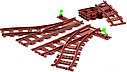 Конструктор 640 Brick (Брик) Рельсы со стрелками аналог LEGO (Лего), фото 2