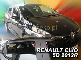 Ветровики вставные для Renault Clio IV (2012-2019) 5 дверей / Рено Клио [27184] (HEKO)
