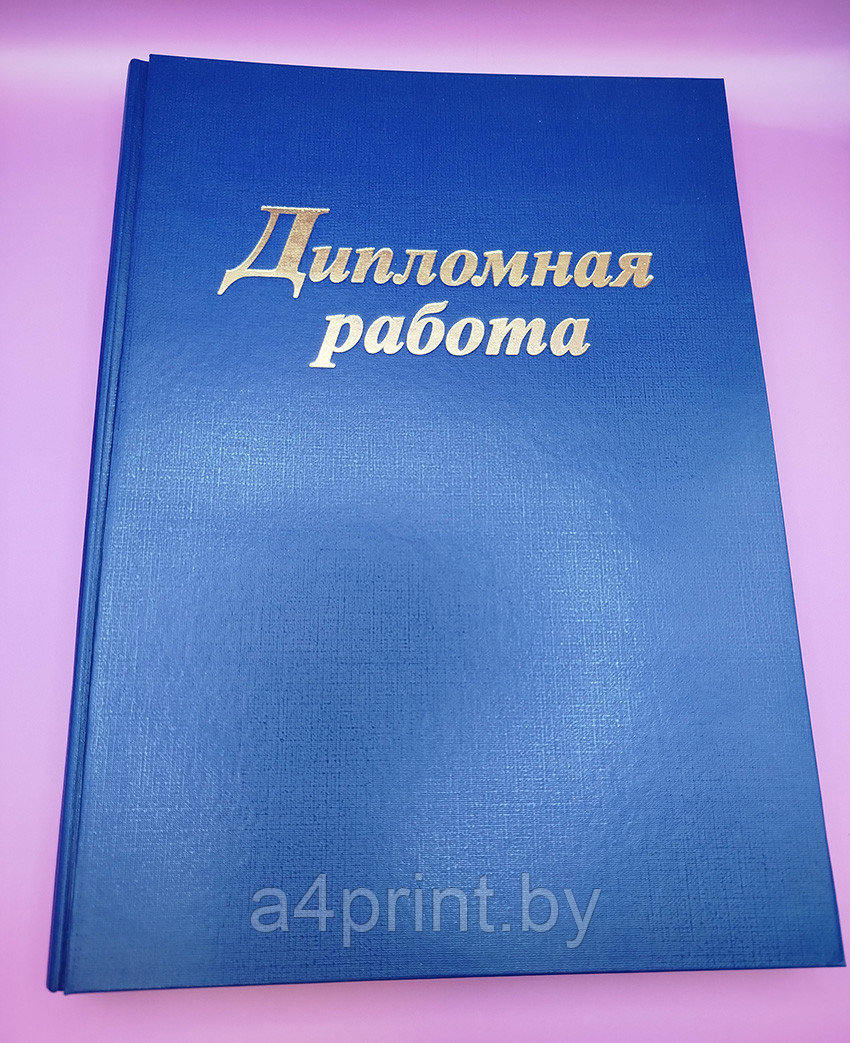 Папка для дипломной работы синяя