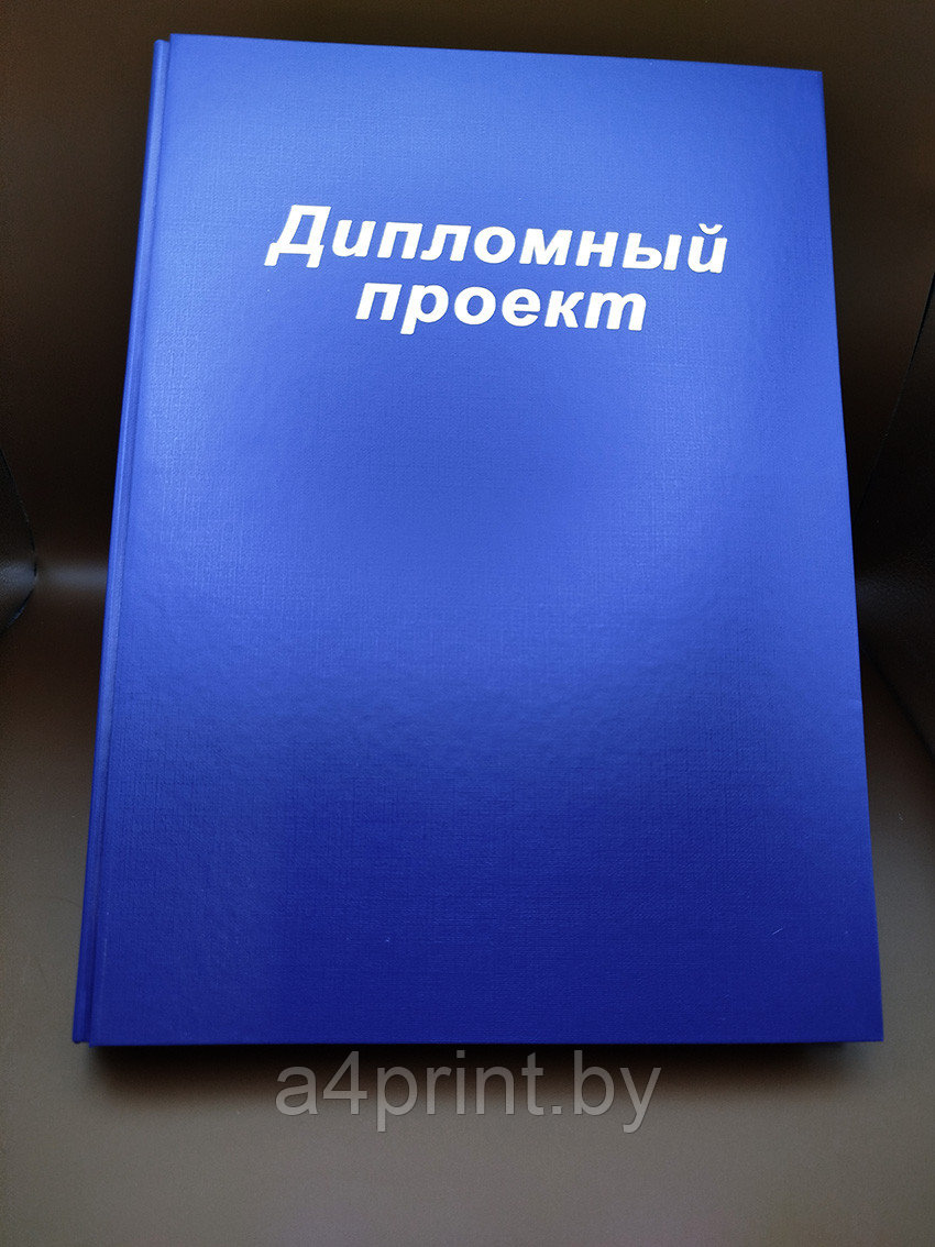 Папка для дипломного проекта синяя