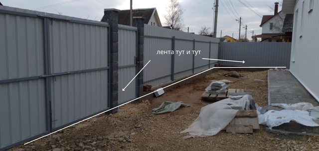 фундамент под забор