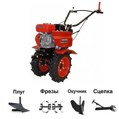 Мотоблок АВАНГАРД АМБ-1М с двигателем КАДВИ 170F 7,0 л.с. (колеса 4х10). В комплекте: плуг, сцепка, распашник,