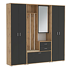 Прихожая "Антре" (дуб вотан/диамант серый) Олмеко, фото 5