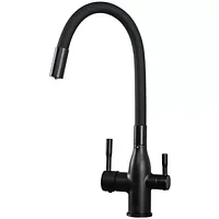 Смеситель для кухни под фильтр Frap F4396-6 черный