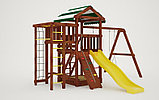 Детская спортивная площадка для дачи Савушка Мастер 3 Махагон 4 сезона, фото 2