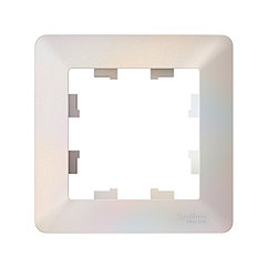 Рамка 1-постовая, цвет Жемчуг (Schneider Electric ATLAS DESIGN AIR)