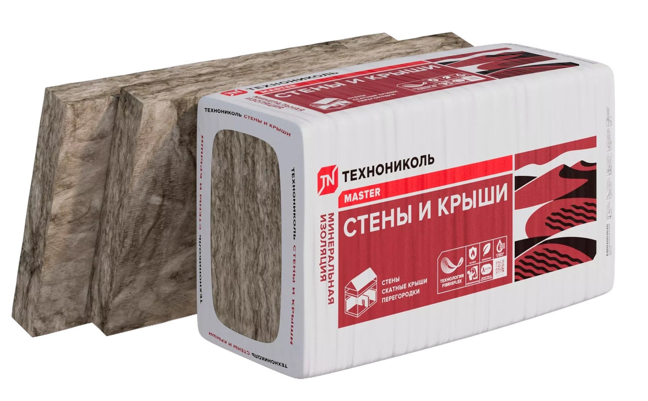 Плита минераловатная 34 PN Стены и крыши Проф 1200x600, 100мм