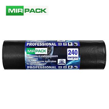 Мешки для мусора Mirpack "PROFESSIONAL", 35мкм, 240л, 10шт/рул. Цена указана без учета НДС 20%
