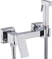 Смеситель с псевдобиде Frap F7504 настенный, хром