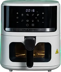 ГАРАНТИЯ ГОД!OULEMEI Аэрогриль OLM-KZB011, серебристый, черный 1600 ВТ 6.5л