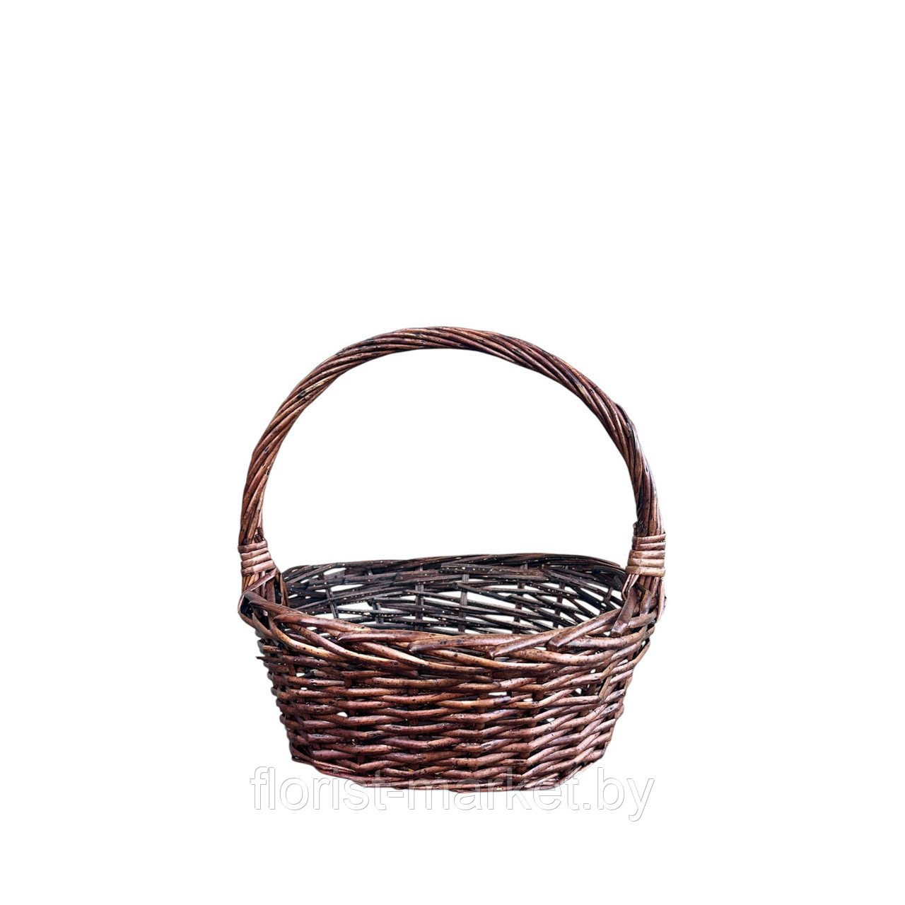 Корзина овальная (ива), 27*21/H27 см, коричневый