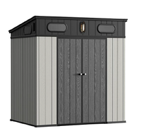 Хозблок Springhouse Smart Villa Pent 8*7, черный/светло-серый
