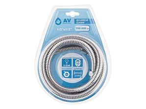 Шланг для душа 150-200 см, SUS/EPDM, 1/2 г-г, мат., AVSSS-049