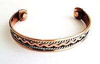 Браслет Медный Волна Лечебный Magnetic Bracelet 1см - с магнитами