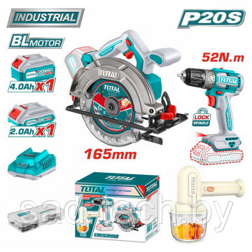 Набор аккумуляторных инструментов TOTAL TOSLI240583, фото 2