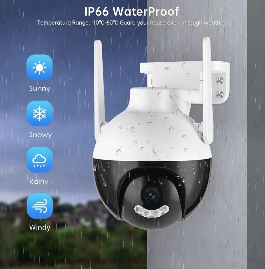 Уличная Smart камера видео наблюдения Wi FI IP XYZ-Q18, 4 MP, 4 х-ZOOM (датчик движения,день/ночь)