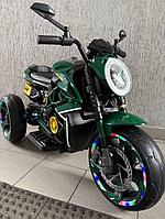 Детский электромотоцикл Baby Driver арт. R333 (зеленый) Усиленный аккумулятор