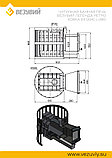 Чугунная печь для бани Везувий Легенда Ретро Ковка 24 (224) L-280, фото 3