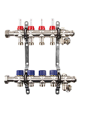 Коллекторная группа для теплого пола TECLine MD0904, 4 контура
