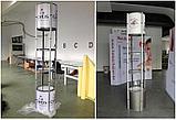 Витрина 200*40 мобильная Спираль круглая складная Led посветка, фото 3