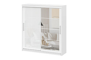 Шкаф-купе NN Мебель К ШКП-3 (2,0) Белый текстурный (серия 2)