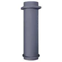 Чугунная нижняя труба для шибера 115/500