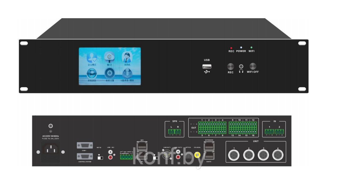 Блок управления конференц-системы CleverMic CCU3201M