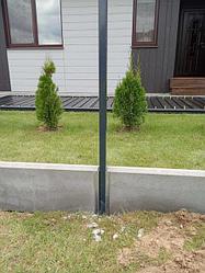 Забор из сборного фундамента под ключ