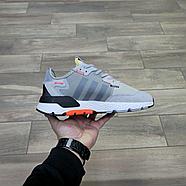 Кроссовки Adidas Nite Jogger Gray Orange, фото 2