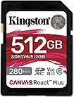 Карта памяти Kingston Canvas React Plus V60 SDXC 512GB