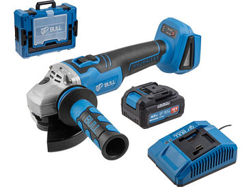 Аккумуляторная углошлифмашина BULL CSG 1812 R Xcase