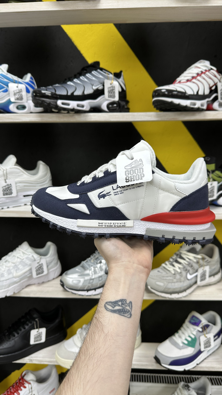 Кроссовки Lacoste White Blue Red
