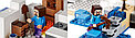 Конструктор Майнкрафт Minecraft Снежное укрытие 10391, 327 дет., 3 минифигурки, аналог Лего 21120, фото 7