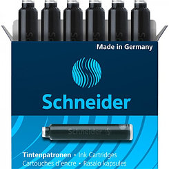Картриджи чернильные Schneider, 6шт/уп, чёрные