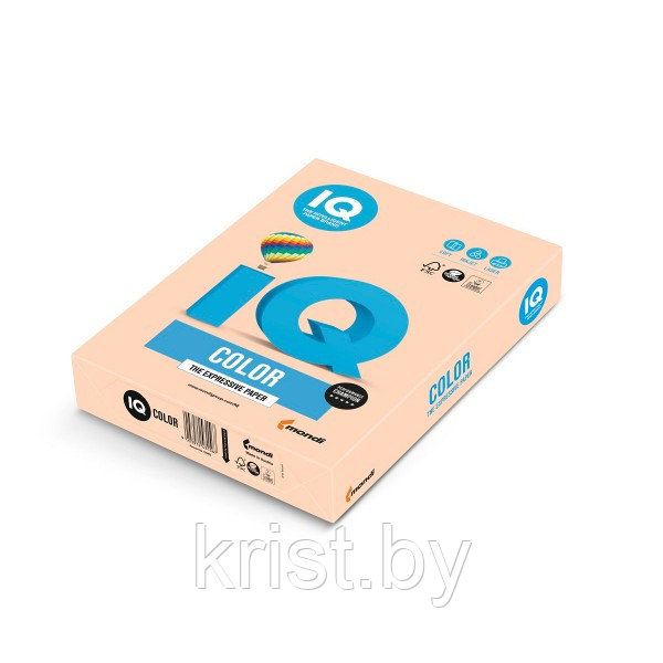 Бумага цветная IQ COLOR SA24, А4, 80г/м2, 500л, тёмно-кремовая