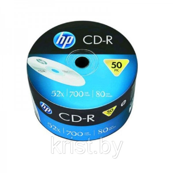 Диск CD-R HP 700Mb 52x, в плёнке, 50шт