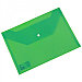 Папка-конверт на кнопке Deli, А4, 120мкм, зелёная, фото 2