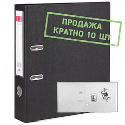 Папка-регистратор Deli разобранная, А4, 75мм, ПВХ, 1,75мм, чёрная